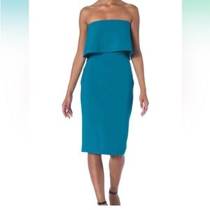 Likely Driggs Cocktail Dress teal size 0